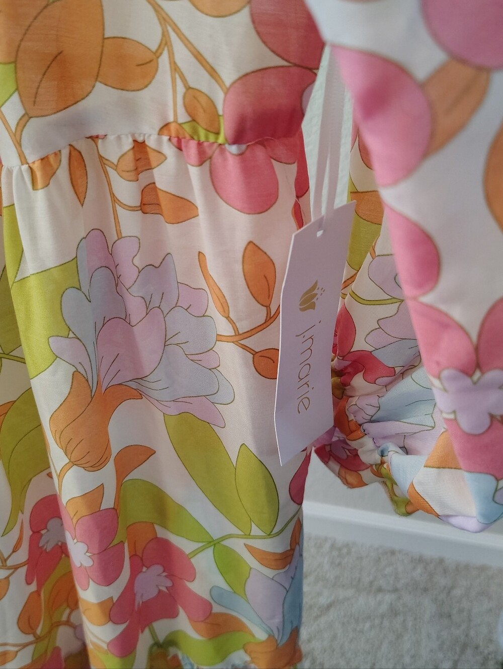 Nwt Tuckernuck  J. Marie  Maxi Dress, Size XS Sundress Summer - Picture 7 of 9